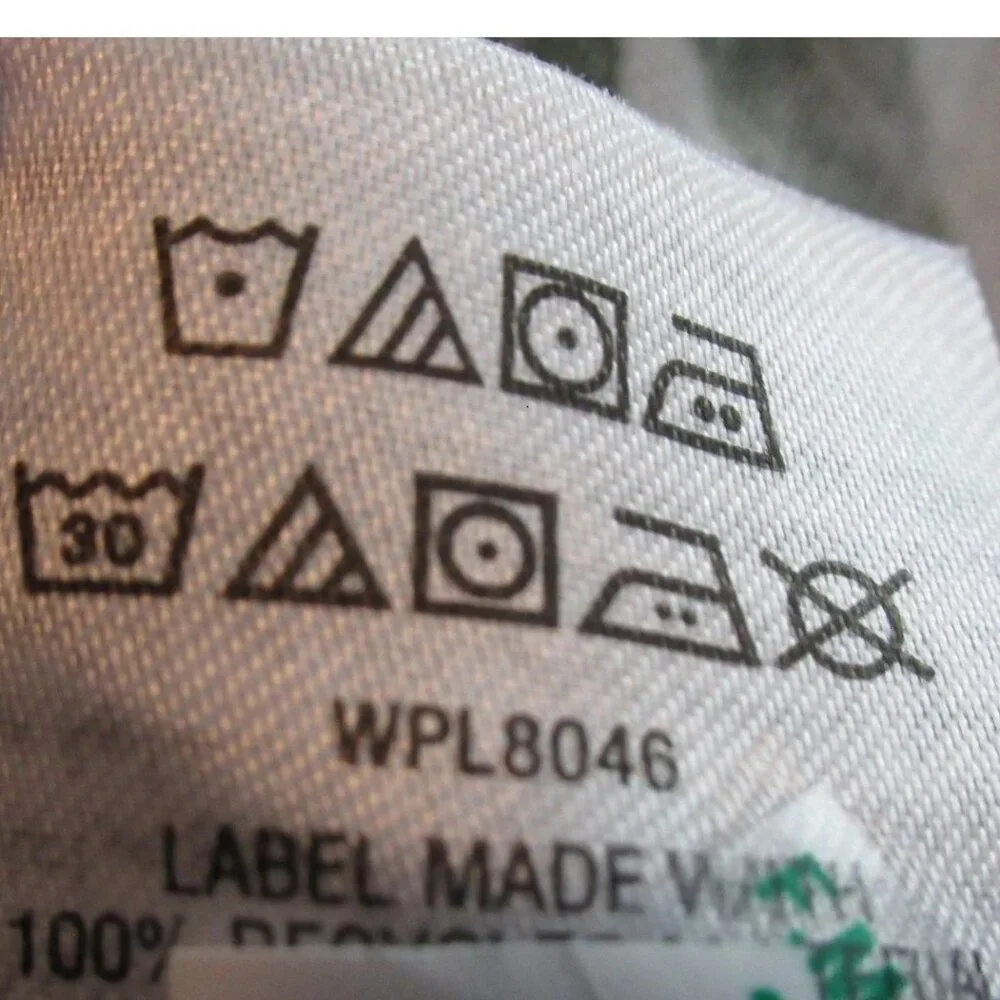 Charter Club Women's Petite 100% Linen Button-Front Shirt, White Green, PM - Picture 6 of 6